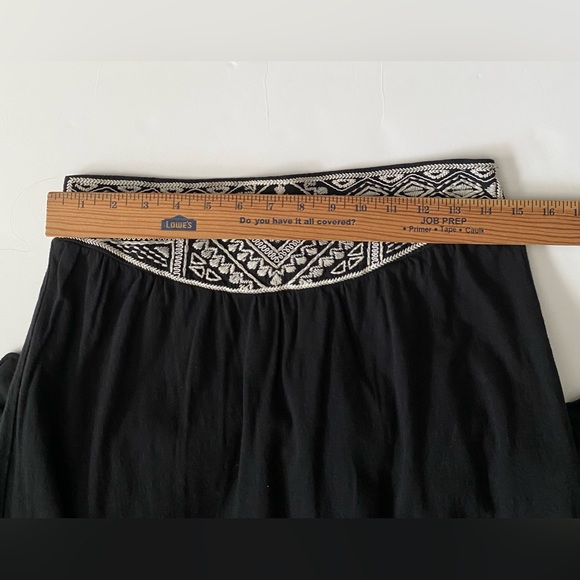 AMERICAN EAGLE OUTFITTER women's black maxi Skirt elastic Waist size M - Picture 6 of 12